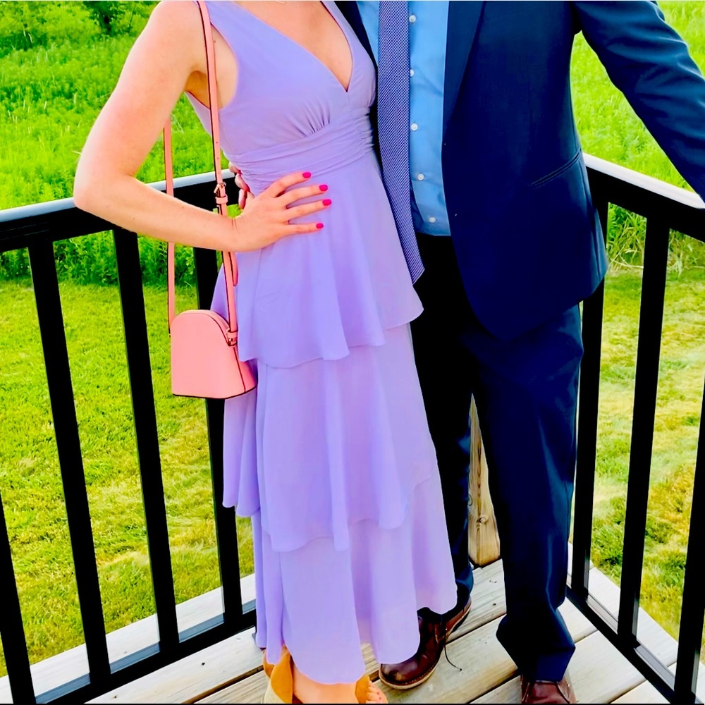 I love this dress. Wore it twice! Don’t have anything to wear it to again.